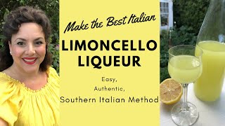 MAKE AUTHENITC ITALIAN LIMONCELLO EASY SOUTHERN ITALIAN RECIPE [upl. by Greyso]