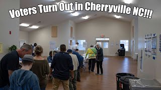 Voters Turn Out In Cherryville NC [upl. by Lunette]