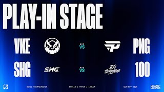 Worlds 2024  PLAYIN STAGE DAY 4  VKE vs PNG  SHG vs 100 [upl. by Mehelhteb]