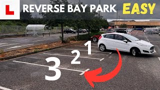 REVERSE Bay PARK with Reference Points  Use This on your Driving Test UK [upl. by Kloster]