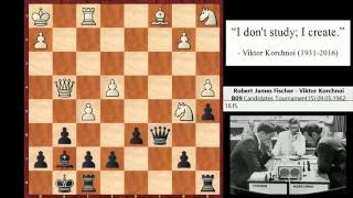 Bobby Fischer vs Viktor Korchnoi Curacao 1962 [upl. by Aillil]