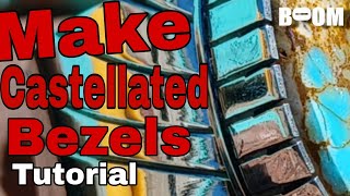 Ep14 Making Castellated Bezels  Link in Description jewelrytutorials [upl. by Amsirp]