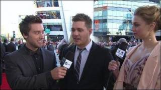 AMA 2010 Red Carpet Interview with Michael Buble [upl. by Einahpet]