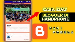 Cara Membuat Blogger  Cara Bikin Blogger  Cara Daftar Blogger Di Hp Android 2023 [upl. by Loveridge]