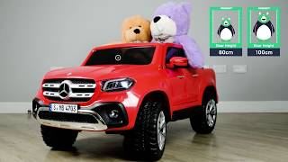 Mercedes Benz X Class Pick UP Ride On Car 24V 4WD With Parental Remote Control [upl. by Suoirred]