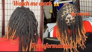 Watch this Transformationdreads retwistlocs [upl. by Rawdin516]