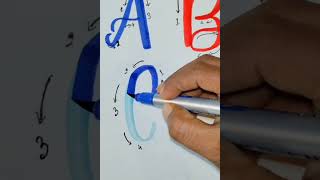 Very Easy lettering tutorial letter try it must  mariacalligraphy calligraphy handlettering art [upl. by Antony]