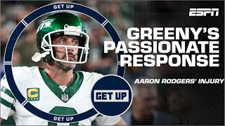 Greeny goes through emotional rollercoaster talking Aaron Rodgers 😞  Get Up [upl. by Schlesinger]