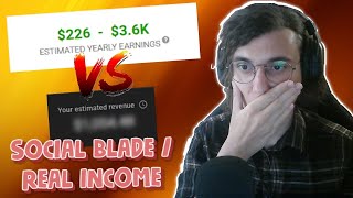 Social Blade vs Real Income Comparing Gaming Channel Youtube Earnings [upl. by Willie]