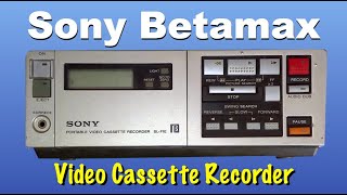 Sony Portable Video Betamax Cassette Recorder SLF1E [upl. by Gibbs]