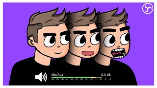 🟣Animate to Audio in OBS  2D character Animation  Streaming Tips [upl. by Marley538]