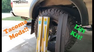 Toyota Tacoma Add A Leaf Lift Kit With Bilstein 5100 Shocks On a First Gen Tacoma Prerunner [upl. by Trant]