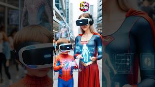 Virtual reality  Supergirl vs catwoman vs Wonder woman spiderman brawlstars joker dc [upl. by Selwyn50]