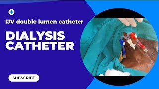 Dialysis catheter Care of IJV catheter for HemodialysisDialysis [upl. by Rebliw]