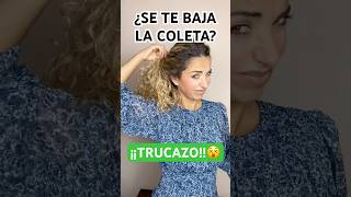 😱¡TRUCAZO ¡NO MÁS COLETA CAÍDA maymalma peinadosfaciles truco tips tutorial tutorials hair [upl. by Gnex661]