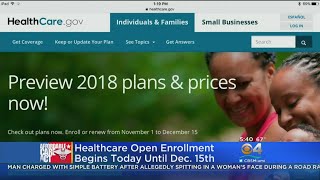 Open Enrollment Begins For Obamacare [upl. by Dnumyar]