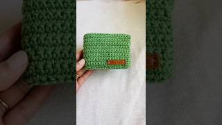 Handmade men crochet wallet 💳 handmadecrochetwallet wallet cardholder [upl. by Grizelda]