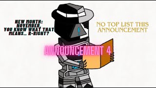 Announcement 4 [upl. by Jeffries111]