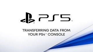 PS5  Transferring Data From Your PS4 Console [upl. by Krystal]