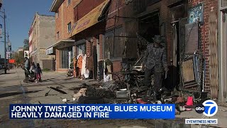 Fire guts historic Johnny Twist Historical Blues Museum in Woodlawn [upl. by Conney]