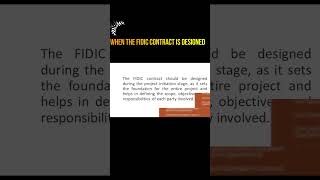 Key Stages in Designing FIDIC Contracts A Comprehensive Guide [upl. by Adnuahsor]