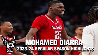 Mohamed Diarra 202324 Regular Season Highlights  NC State Forward [upl. by Pettit]