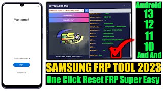 All Samsung FRP Bypass 2023 With FRP Tool One Click Unlock FRP  Remove Google Account Android 1213 [upl. by Enaile]