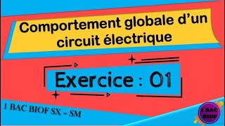 Comportement globale d’un circuit électrique  Exercice 01  1 BAC BIOF [upl. by Fredel850]