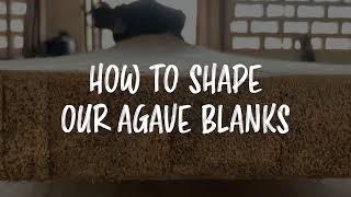 How to shape a Grow Blanks agave surfboard blank [upl. by Enwahs462]