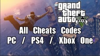 NOUVEAUX CHEATS CODES GTA 5 en vidéo  GTA V PC  PS4  ONE [upl. by Akinit]