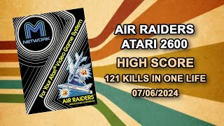 Air Raiders  121 Kills in One Life  High Score  Atari 2600  Retroachievements  Gameplay [upl. by Ettelohcin]