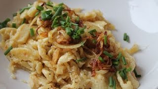 Käsespätzle Selber Machen Rezept  Homemade Cheese Spaetzle Recipe  ENG SUBS [upl. by Masson998]