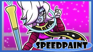 Dragon Ball x Undertale Speedpaint Whissaton Whis x Mettaton [upl. by Aihsekan]