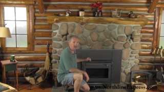 Installing a Volgalzang Colonial Wood Burning Stove Insert [upl. by Shevlo]