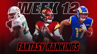 Week 12 Fantasy Player Rankings Risers and Fallers  Fantasy Dirt [upl. by Ojeitak]