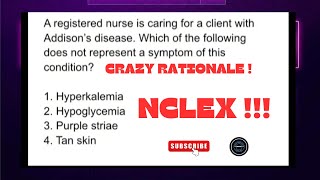 NCLEXRN mind Blowing RATIONALE Medical and Surgical Nursing [upl. by Petes]