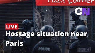 Live from Paris suburb amid a hostage situation [upl. by Ciccia]