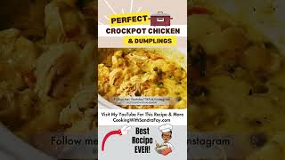 The Perfect Easy Crockpot Chicken and Dumplings Recipe EVER [upl. by Stelu]