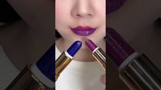 Blue 💙 VS Purple 💜 Lipstick Tutorial Beauty Tips howtoapplyliquidlipstick cosmetics lipstick [upl. by Norri264]