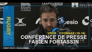 Conférence de presse de Fabien FORTASSIN [upl. by Mosenthal]