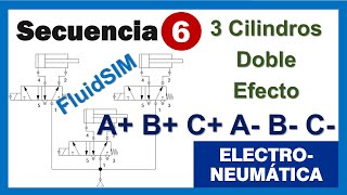 Secuencia 6 A B C A B C Electroneumática [upl. by Piotr]