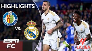 🚨 CLEAN SHEET 🚨 Getafe vs Real Madrid  LALIGA Highlights  ESPN FC [upl. by Lecirg491]