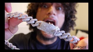 Unboxing Iced Out Cuban Link And Review  AstroiceJewelry [upl. by Rodavlas193]