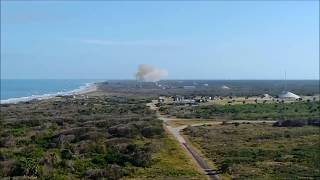 SpaceX Falcon Heavy Landing  Sonic Boom [upl. by Redfield]