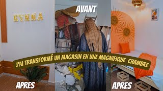 incroyable transformation dun magasin en un magnifique chambre petit budget [upl. by Burrell940]