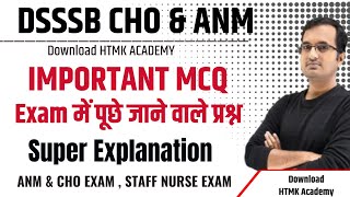 DSSSB NURSING OFFICER EXAM IMPORTANT QUESTIONS DSSSB EXAM 2024  ANM DSSSB EXAM UPSSSC ANM [upl. by Arlo]