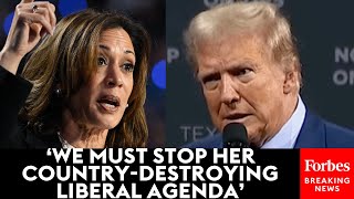 Shes A Marxist Communist Fascist Socialist Donald Trump Tears Into Kamala Harris [upl. by Leuqer]