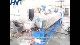 XLPE Cross linked Cable Extrusion Line [upl. by Nadine]