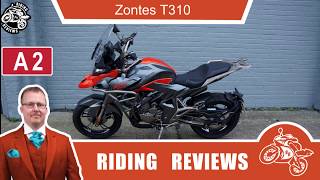 Zontes T310 adventure bike review 2020 [upl. by Nuajed]