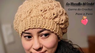 Gorro Elegante para Mujer 🎁💰🛍 tejido a CROCHET paso a paso [upl. by Machutte276]